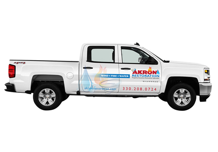 Akron Restoration Truck Graphics